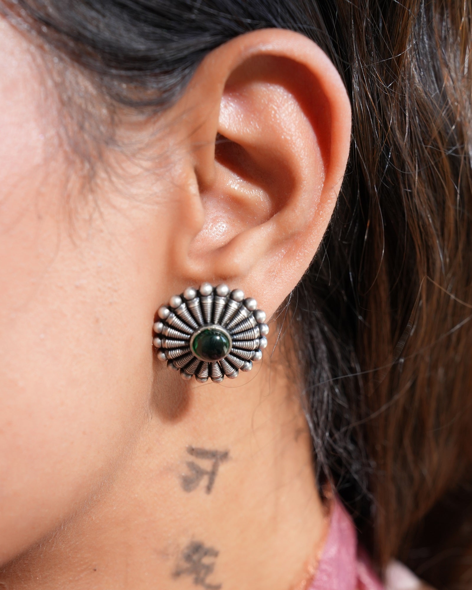 Ruhani Silver Earring